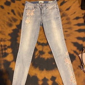 Skinny floral jeans by Jessica Simpson